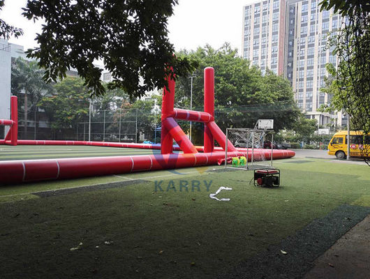 Jogo de campo de rugby inflável portátil para crianças e adultos