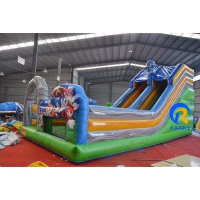 Carry Inflatable Fun City Unisex Blue Playground para crianças no Giant Inflatable Park