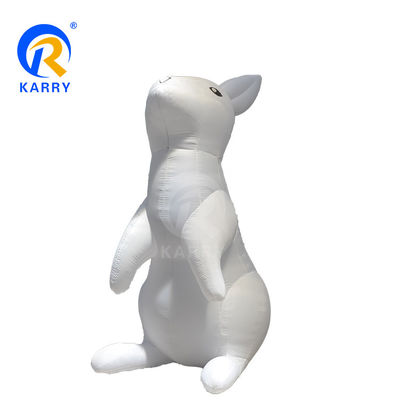 Iluminação LED Modelo de Coelho Branco Gigante Balão Inflavel de PVC para Marca Comercial