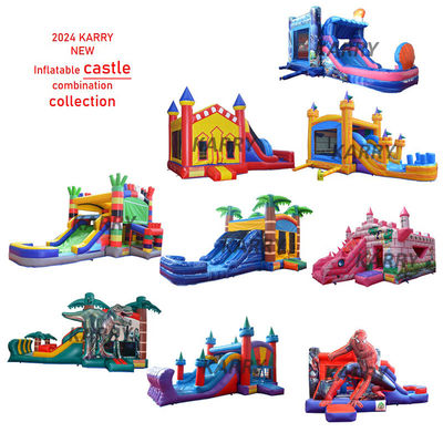 14 anos para cima Mermaid personalizado Casa de salto Castelo Slide Combinado Infláveis com sopro