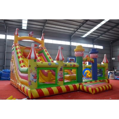 Parque aquático inflável de palhaços de 8x6x6m para parque infantil ao ar livre e interior