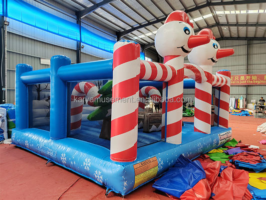 Personalizado Natal boneca inflável palhaço trampolim castelo de salto para interior e exterior