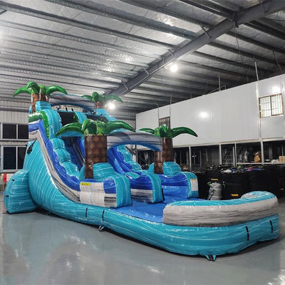 Férias de Verão Garantida Aluguel Comercial Parque Aquático de PVC com Piscina de Espalhe e Salto de Ar para Crianças