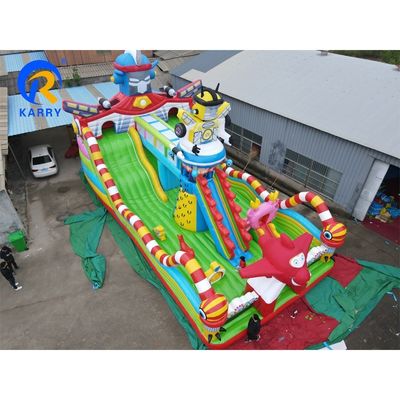 Parque aquático inflável com obstáculo inflável Unisex PVC telhado