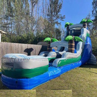 Tamanho adulto infláveis Jumper PVC inflável Air Jumping Slides Combo com Splash Pool