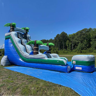 Tamanho adulto infláveis Jumper PVC inflável Air Jumping Slides Combo com Splash Pool