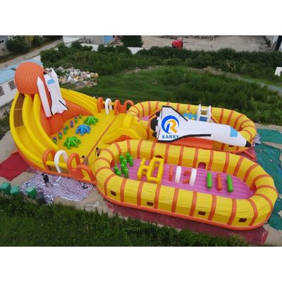Parque aquático de verão divertimento unisexo grande urso polar inflável playground para jogos ao ar livre