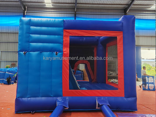 Características unisex personalizadas Sonic Bounce House Combo Slide inflável para aluguel de festas