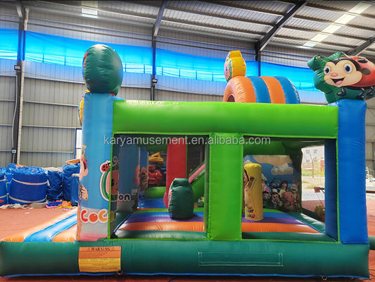 CE/EN71/EN14960 Certificado Cocomelon Theme Kids Party Trampoline Bouncer com Slide