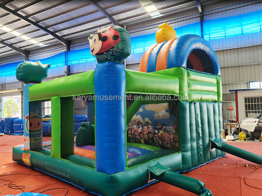 CE/EN71/EN14960 Certificado Cocomelon Theme Kids Party Trampoline Bouncer com Slide