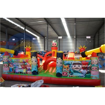 Blower Incluído Commercial Inflable Mickey Mouse Park para Pequeninos Playing Arena