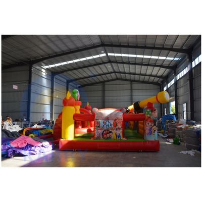 Blower Incluído Commercial Inflable Mickey Mouse Park para Pequeninos Playing Arena