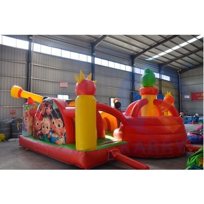 Blower Incluído Commercial Inflable Mickey Mouse Park para Pequeninos Playing Arena