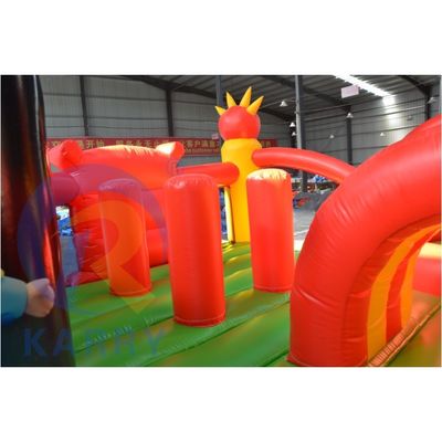 Blower Incluído Commercial Inflable Mickey Mouse Park para Pequeninos Playing Arena