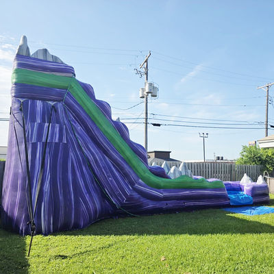 Impressão digital Rockery Slide de água inflável para entretenimento interno e externo