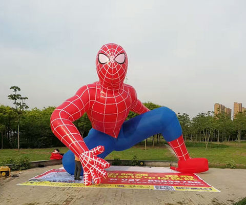 Publicidade ao ar livre Hulk gigante inflável e Spiderman modelo para eventos chamativos