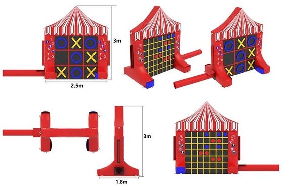 Jogos Desportivos Interativos PORTÁVEL Jogos de Carnaval Coloridos Tic Tac Toe Parede e Conecte 4