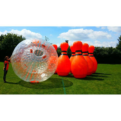 Conjunto de bowling inflável portátil Jumbo PVC Ideal para jogos e eventos esportivos interativos