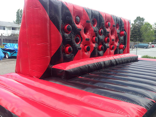 Blower Interactive Sport Game Challenge Inflatable Whack Wall WipeOut Jogo de Punching