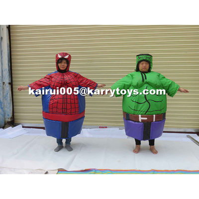 Jogo de Carnaval Adultos Essenciais Trajes de Sumo do Homem-Aranha Inflável para Parque de Jogos ao Ar Livre
