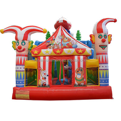 14 anos Unisex Último Circo Inflavel de PVC Castelo com Slide N Slide Festa da Cidade