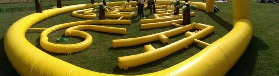 Campo de golfe inflável para festas e eventos 9 buracos