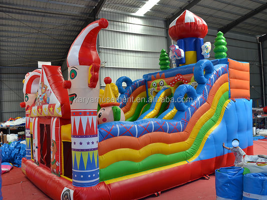 14 anos Unisex Último Circo Inflavel de PVC Castelo com Slide N Slide Festa da Cidade