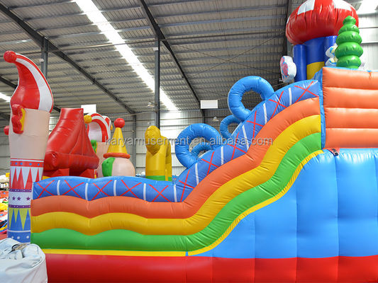 14 anos Unisex Último Circo Inflavel de PVC Castelo com Slide N Slide Festa da Cidade