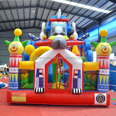 Trampolim personalizado pequeno tamanho inflável mecânico Ares Fun City Bouncer Combo Slide