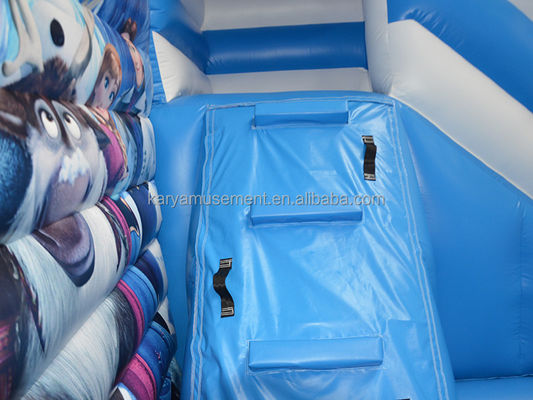 Personalizado Kids Party inflável trampolim Princesa Elsa Castelo Combo Salto Slide