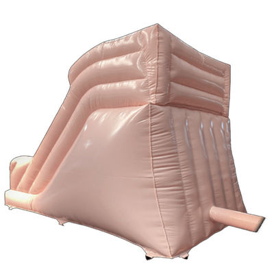 Slide inflável de PVC comercial ao ar livre, de cor chocolate, seco ou molhado, para aluguer de festas