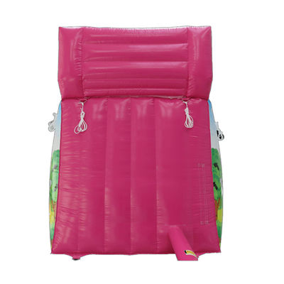 Aluguer comercial de escorregador inflável de PVC pequeno rosa com certificação CE/EN71/EN14960