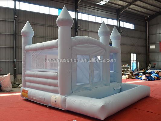 Festa de casamento portátil de cores personalizadas Casa de salto com slide e buraco de bola para crianças
