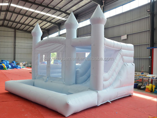 Festa de casamento portátil de cores personalizadas Casa de salto com slide e buraco de bola para crianças