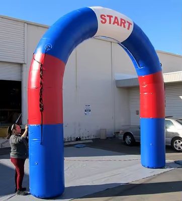 Eventos de empresa personalizados Arco inflável ao ar livre com publicidade com tema de golfinho