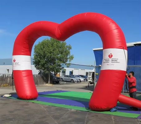 Eventos de empresa personalizados Arco inflável ao ar livre com publicidade com tema de golfinho