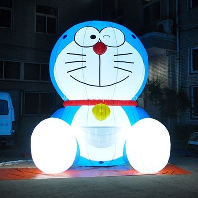 Doraemon inflável colorido personalizado com sopro de ar e acessórios