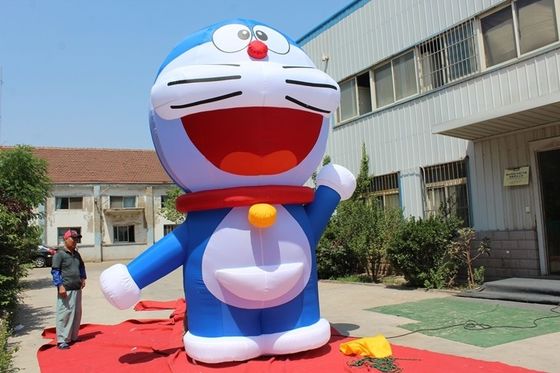 Doraemon inflável colorido personalizado com sopro de ar e acessórios