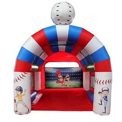 Faixa etária 14 anos para cima inflável Baseball Batting Cage Shooting Game com Speed Pitch