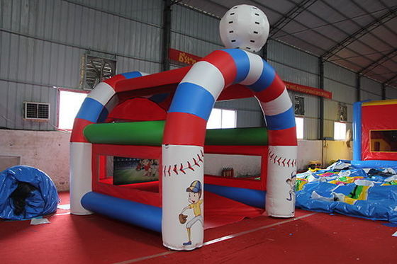 Faixa etária 14 anos para cima inflável Baseball Batting Cage Shooting Game com Speed Pitch