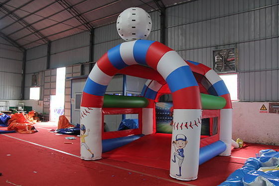 Faixa etária 14 anos para cima inflável Baseball Batting Cage Shooting Game com Speed Pitch