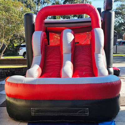 0.55mm PVC Vinyl Tarpaulin Homem-Aranha Inflável Casa de Salto Dupla Pistas Salto Castelo