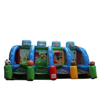 Características PORTABLE Kids 4 em 1 Carnaval inflável Sport Game Inflável Basketball Shooting Game