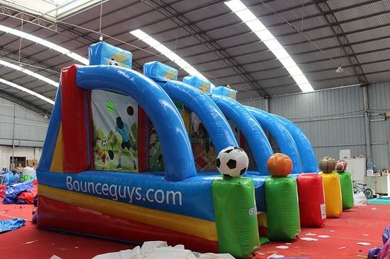 Características PORTABLE Kids 4 em 1 Carnaval inflável Sport Game Inflável Basketball Shooting Game