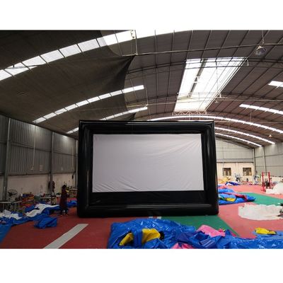 EN71/CE Certificado Super Fun Inflatable Castle Movie Screen para publicidade ao ar livre