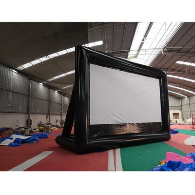 EN71/CE Certificado Super Fun Inflatable Castle Movie Screen para publicidade ao ar livre