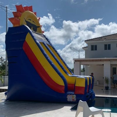 Piscina desmontável Aluguer de festa comercial PVC Slide de água inflável