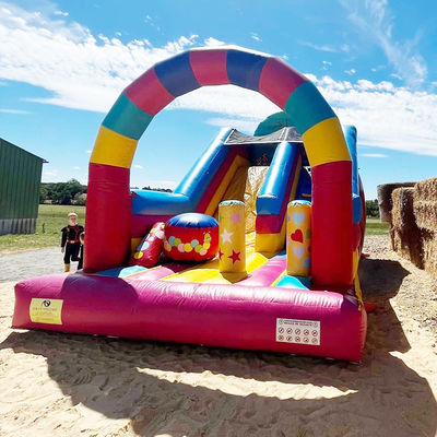 Aluguer de festas Casa de doces Slide seco inflável com certificação CE/EN71/EN14960