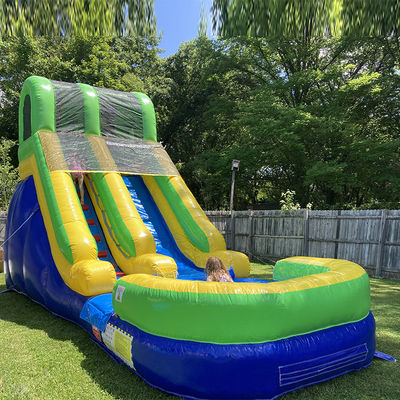 Commercial Seco e Molhado Slide de Água Inflavel de 25ft com Jogos de Água de Verão para Crianças