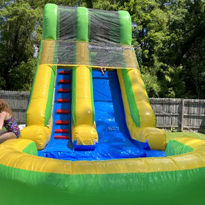 Commercial Seco e Molhado Slide de Água Inflavel de 25ft com Jogos de Água de Verão para Crianças